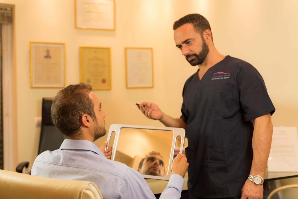 Anastassakis hair clinic patient requirements for FUE hair transplantation